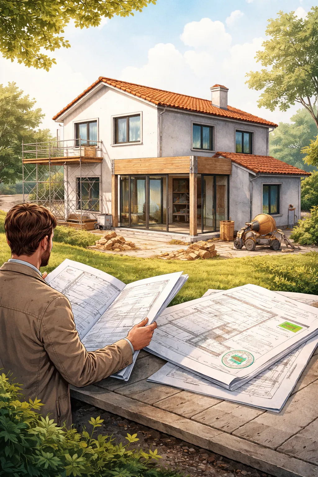 Arquiteto trabalhando na legalização de projetos